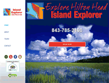 Tablet Screenshot of dolphintourshiltonhead.com